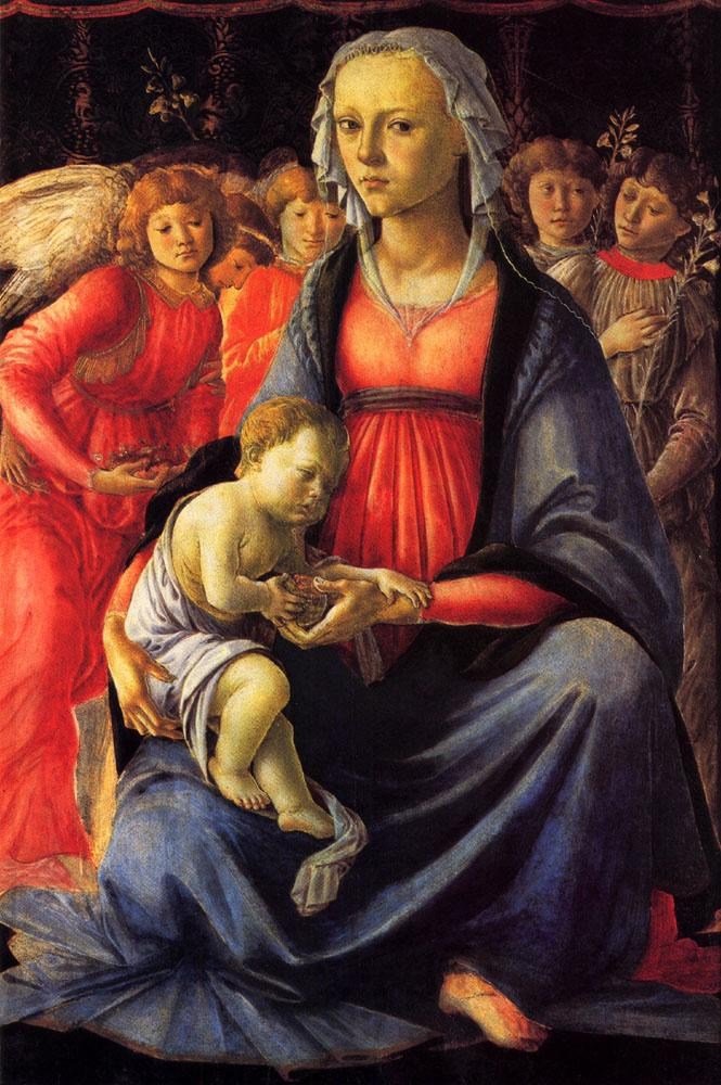 Sandro Botticelli The Virgin and Child with Five Angels